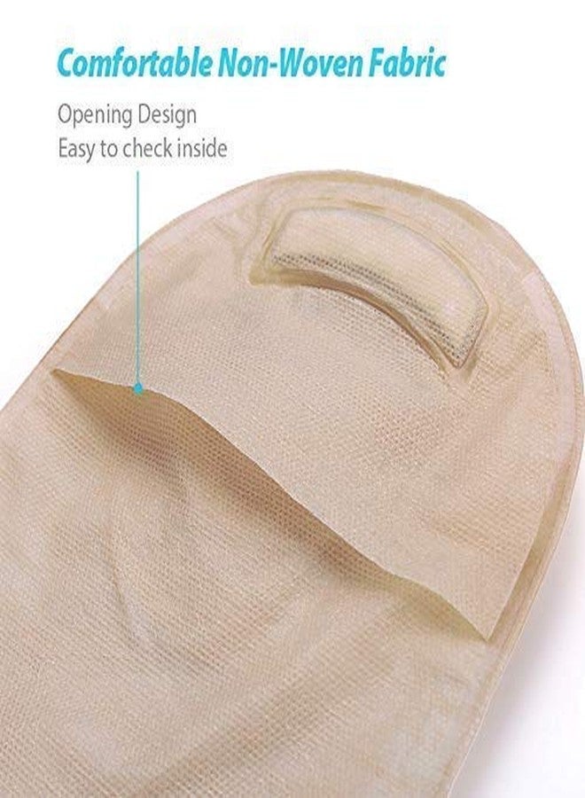 لوتفانسي أكياس فغر القولون من لوت فانسي، 10 قطع، أكياس تصريف من قطعتين مع إغلاق بمشبك للعناية بفتحة فغر القولون أثناء تنظير القولون (بدون حواجز جلدية)، لوازم فغر اللفائفي - Image 4